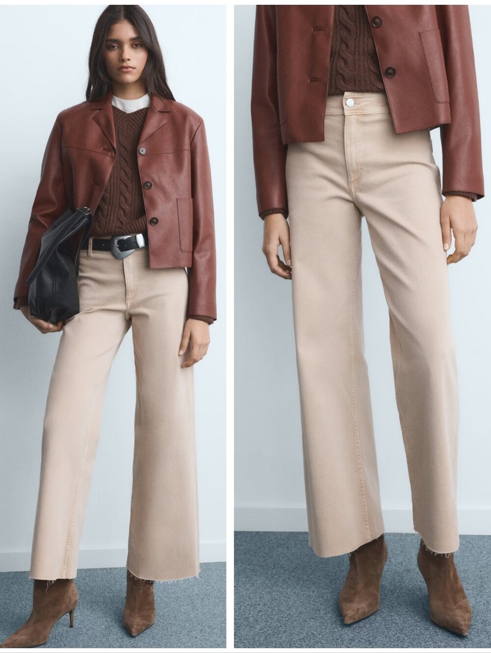 MANGO Denim Cullotes
